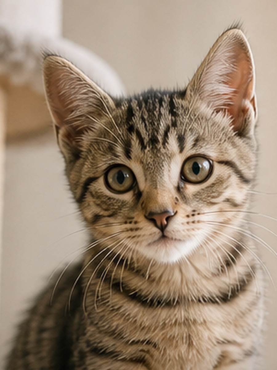 A calm cat looking for a forever home