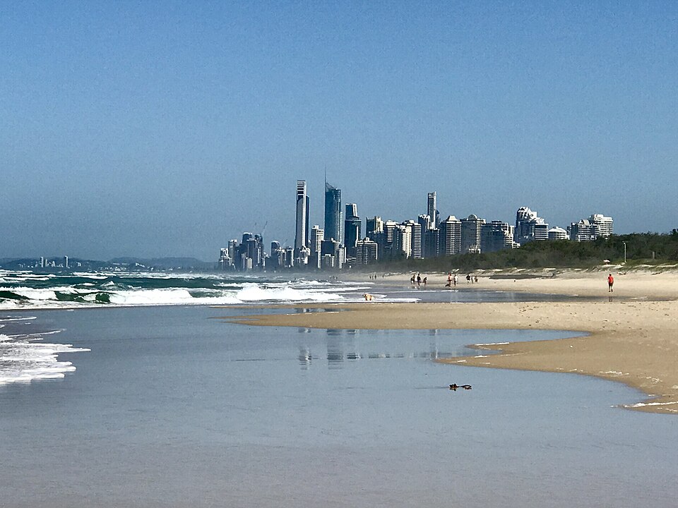 The Spit Southport — parkland views to the Gold Coast