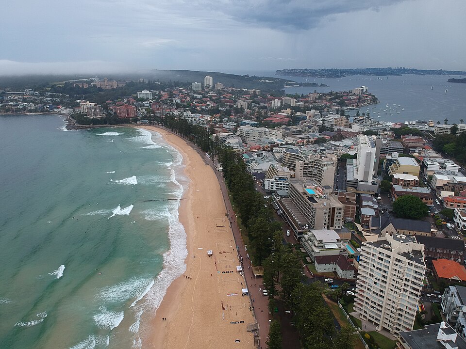 Manly Beach — sand and surf