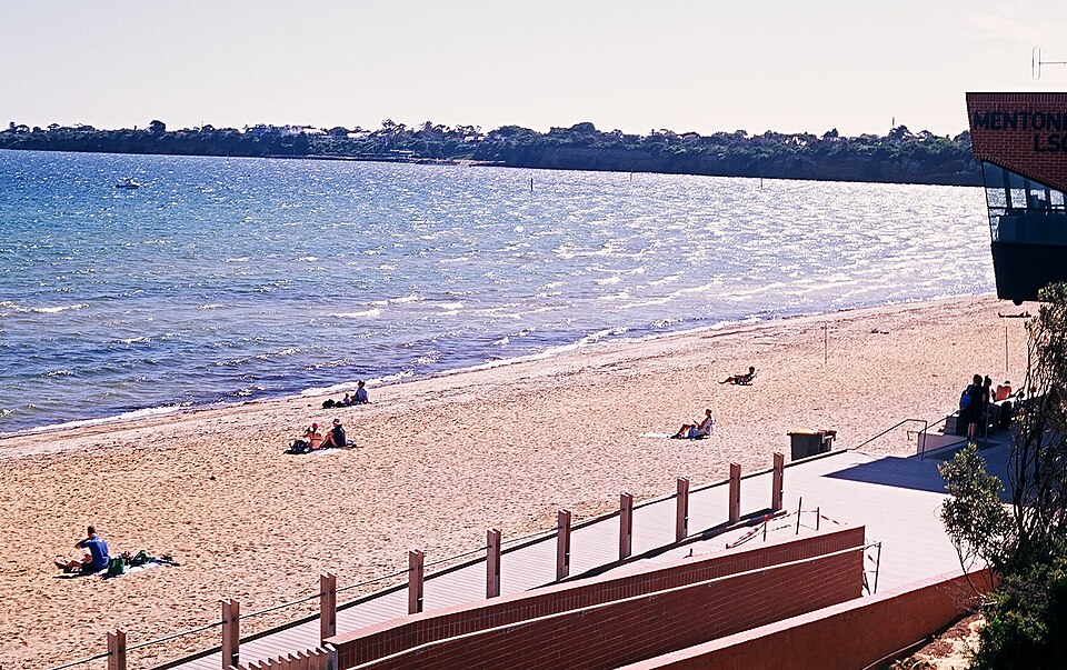 Mentone dog beach — beach and surrounds