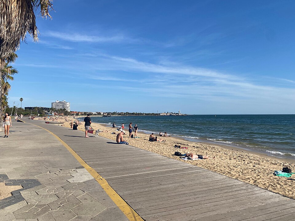 Port Melbourne dog beach — coastal views