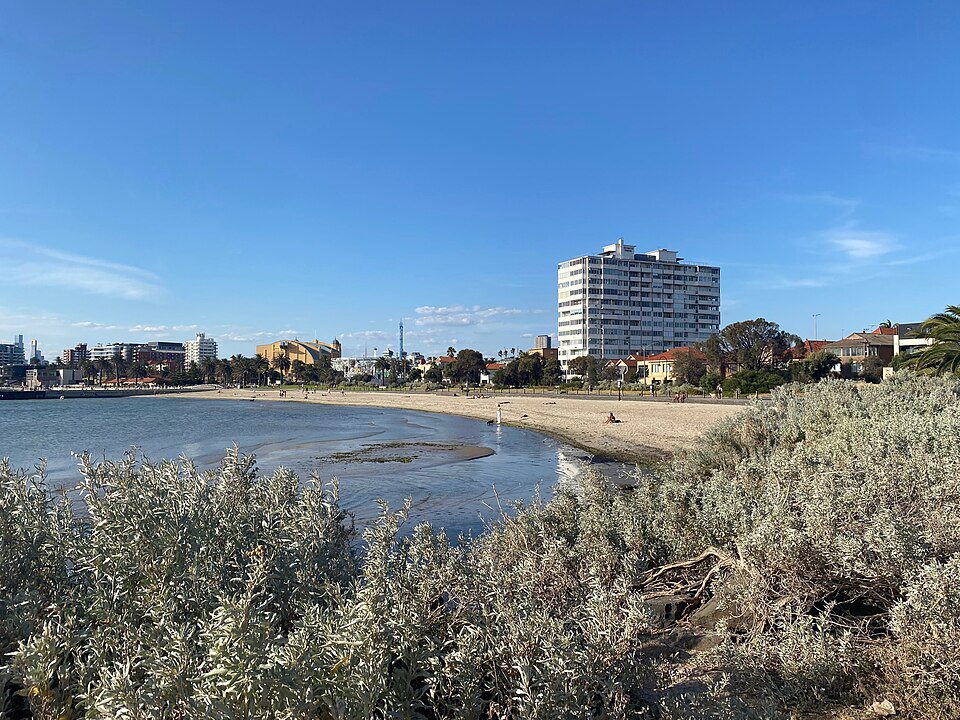 Port Melbourne dog beach — coastal views
