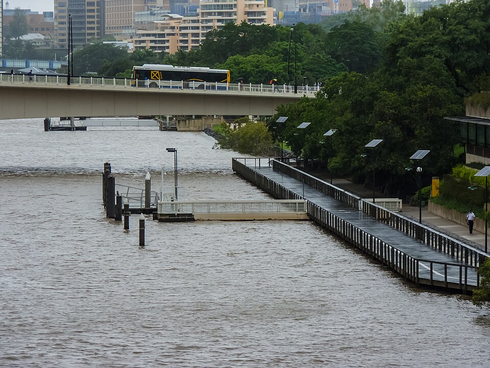 South Brisbane Riverwalk — path by the river