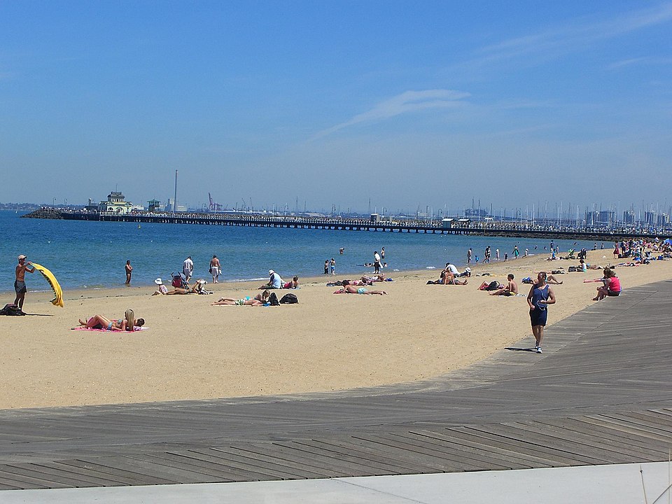St Kilda Beach dog zones — coastal views