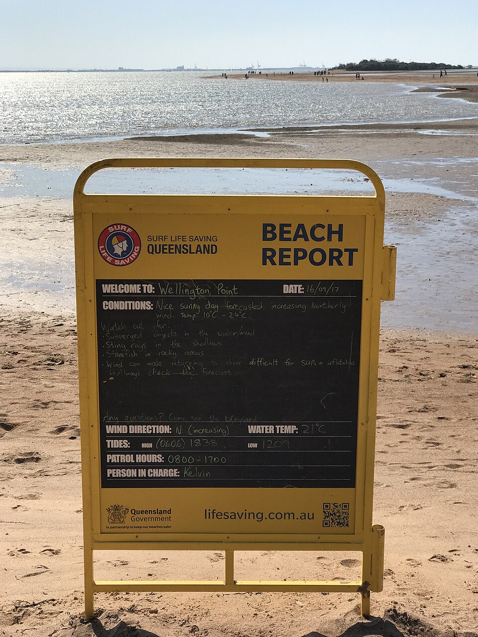 Wellington Point — beach and King Island views